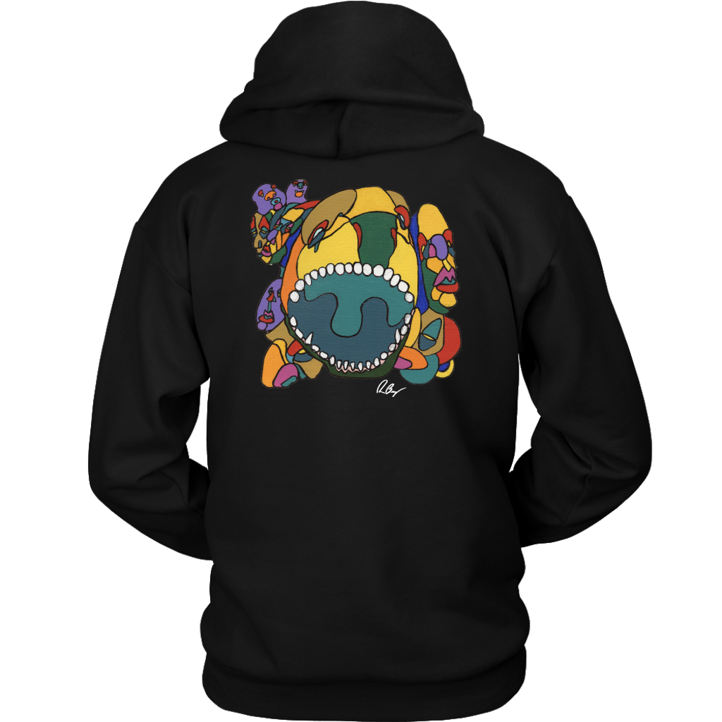 HUES Yellow Face Unisex Pullover Hoodies