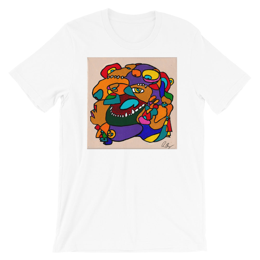 Purple Monster HUES OG Short-Sleeve Unisex T-Shirt | White