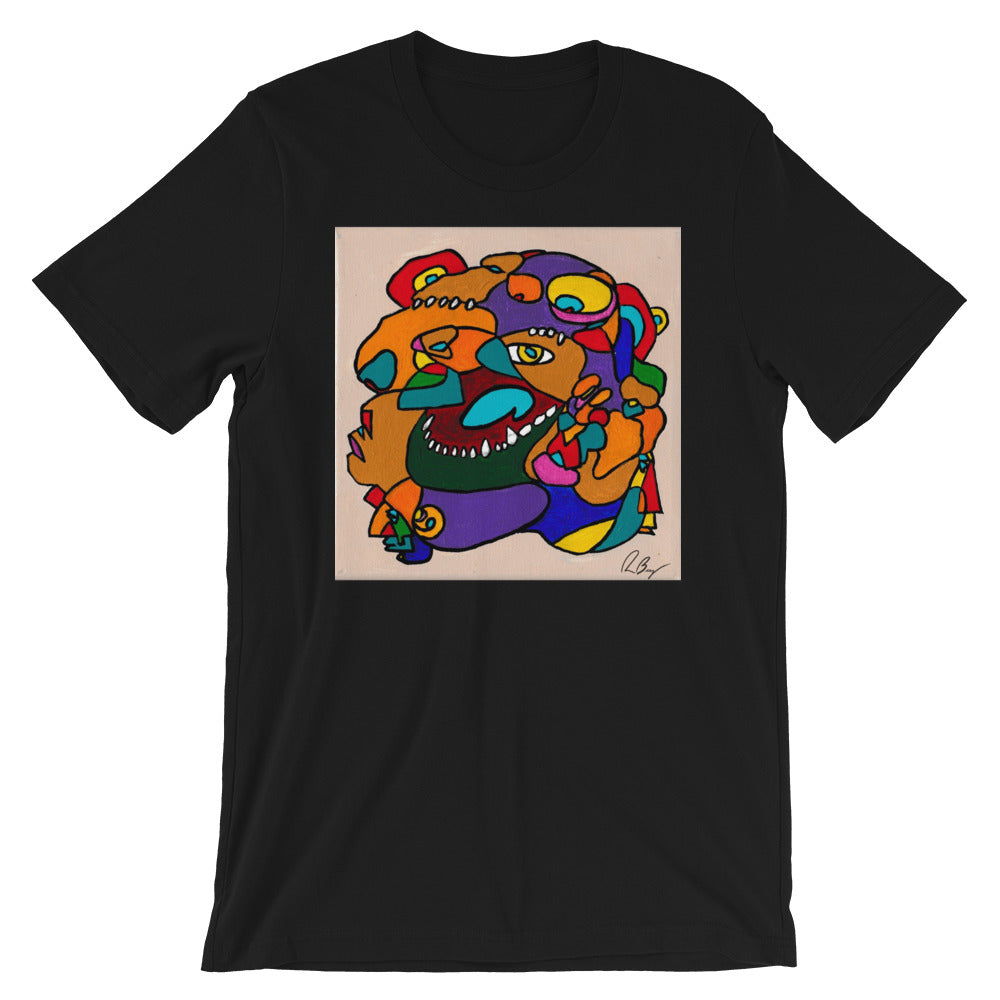Purple Monster HUES OG Short-Sleeve Unisex T-Shirt | Black