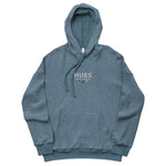 Embroidered Front Logo Sueded Fleece Hoodie